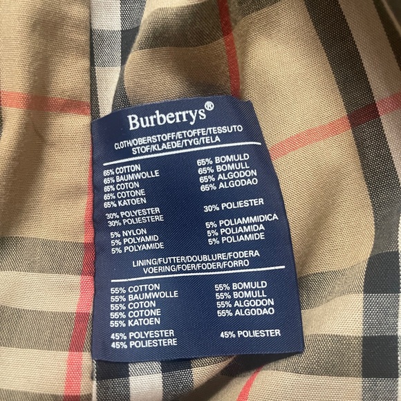 Vintage Burberry Men's Double Breasted OLIVE Green Trench Coat - Picture 10 of 10